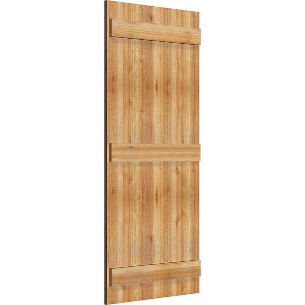 Joined Board-n-Batten Shutters, Rough Sawn Western Red Cedar, 26 7/8W X 58H